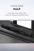 Polo&Sky Spring Model Siyah Renk Orta Boy Valiz Bavul thumbnail 6