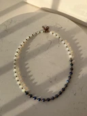 Lapis lazuli Opal kolye thumbnail 5