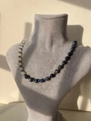Lapis lazuli Opal kolye thumbnail 4