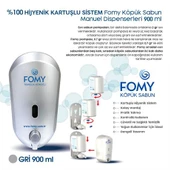 FOMY Köpük Sabun Gri Dispenser 900 ml thumbnail 2