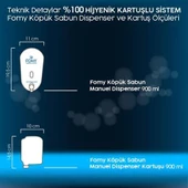FOMY Köpük Sabun Gri Dispenser 900 ml thumbnail 3