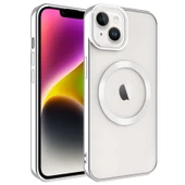 iPhone 14 Plus Kılıf Magsafe Wireless Şarj Özellikli Setro Silikon thumbnail 5
