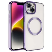 iPhone 14 Plus Kılıf Magsafe Wireless Şarj Özellikli Setro Silikon thumbnail 8