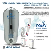 FOMY Köpük Sabun Krom Dispenser 1000 ml thumbnail 2