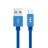 LinkTech K542 Micro USB Örgü Metal 30cm Kısa Şarj Kablosu thumbnail 4