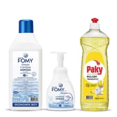 FOMY Classic Köpük Sabun Seti + PAKY Elde Bulaşık Deterjanı thumbnail 1