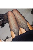 Jenna Beatiful Kadın Ağı Açık Taşlı File Çorap thumbnail 4
