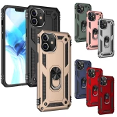 iPhone 12 Mini Kılıf Panzer Ring Tam Koruma Arka Kapak thumbnail 1