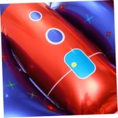 Roket Kanatlı Folyo Balon 106x57 cm thumbnail 5