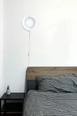 D-light Yarım Dünya Aplik Fişli Beyaz thumbnail 1