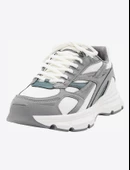 Pull & Bear Gri Beyaz Sneaker Ayakkabı thumbnail 1