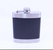 Siyah - Krom  Cep Matarası-Flask 7 OZ thumbnail 1