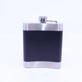 Siyah - Krom  Cep Matarası-Flask 7 OZ thumbnail 6