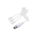 Pmr 3 İn 1 Type C-Lightning- Micro Usb To Type B Printer Kablosu thumbnail 1