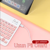 Kablosuz Klavye Ve Mouse Seti Bluetoothlu Şarj Edilebilir Windows İos Android Telefon Tablet Uyumlu thumbnail 5