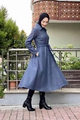 Mevlana Kaşe Kaban Lacivert thumbnail 3