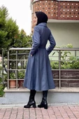 Mevlana Kaşe Kaban Lacivert thumbnail 5