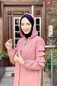 Kapişonlu Kap Gül Kurusu thumbnail 1