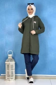 Fermuarlı Kap Haki thumbnail 2