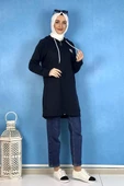 Fermuarlı Kap Lacivert thumbnail 3