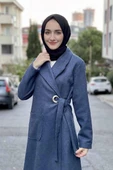 Kaşe Kaban İndigo thumbnail 1
