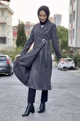 Kaşe Kaban Gri thumbnail 4
