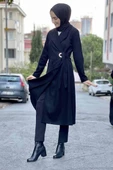 Kaşe Kaban Siyah thumbnail 4