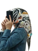 AKER İPEK KREP SATEN EŞARP 8920701 thumbnail 1
