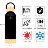 Igloo Hydrate Pro Termos 500ml-SİYAH thumbnail 12