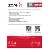 Zore 3.0 Lightning Metal OTG 256 GB thumbnail 2