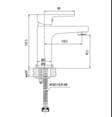 CREAVİT Sharp Mat Siyah Lavabo Bataryası SR1500S thumbnail 2