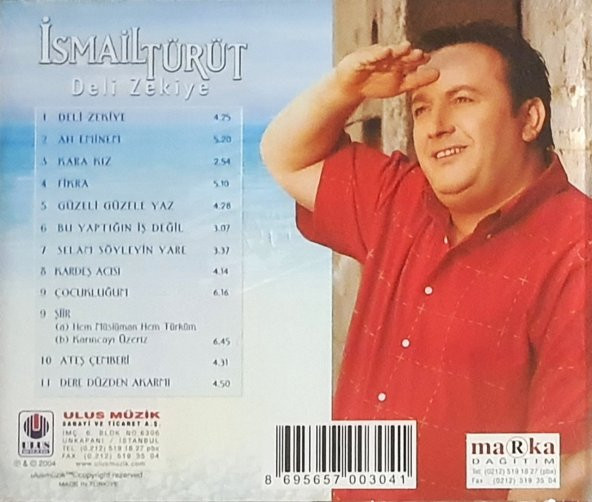 İSMAİL TÜRÜT - DELİ ZEKİYE (CD)(2004) - Resim 2