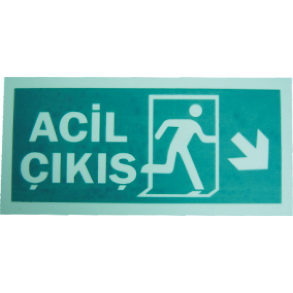 LOREX LR-FRD Fotolüminesans Fosforlu Yön Levhası (Sağ-Aşağı Yön) ürün görseli 1