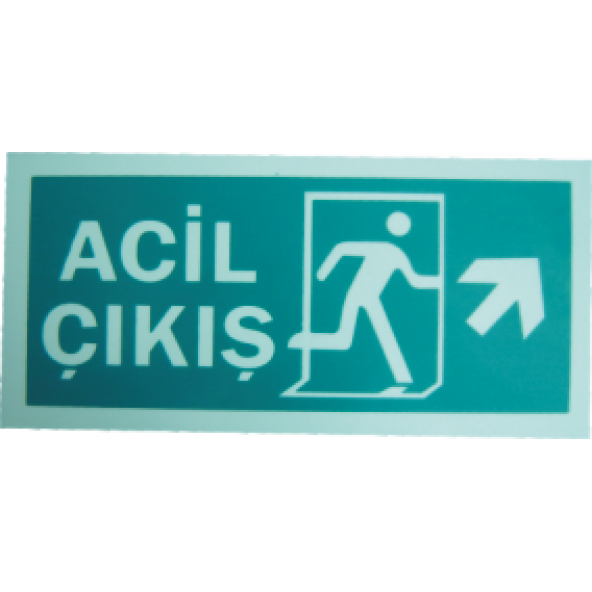 LOREX LR-FRU Fotolüminesans Fosforlu Yön Levhası (Sağ-Yukarı Yön) ürün görseli 1