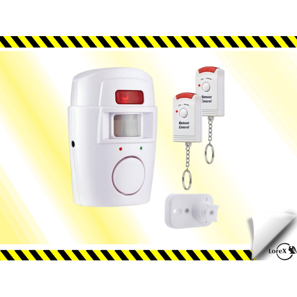 Lorex LR-NG300 Hareket Sensörlü Alarm Seti (2 Adet Uzaktan Kumandalı) ürün görseli 1