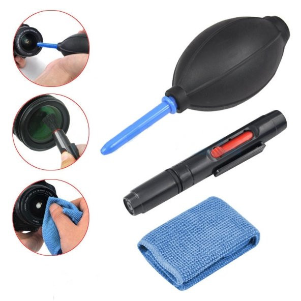 LENS / OBJEKTİF TEMİZLEME SETİ LENSPEN + POMPA + MİCRO FİBER BEZ ürün görseli 1