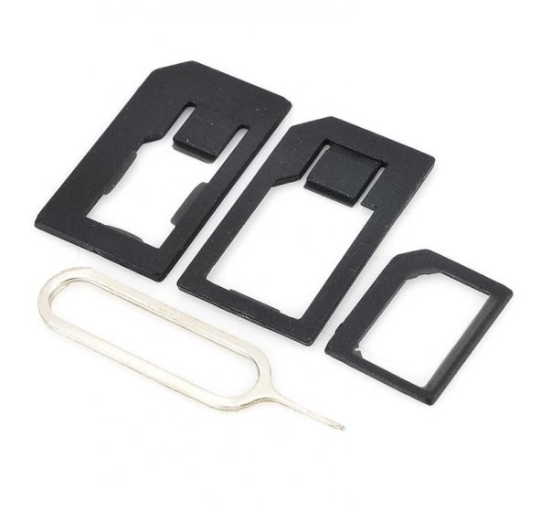 Nano ve Micro Sim Kartları için Sim Kartı Adaptörü ürün görseli 1