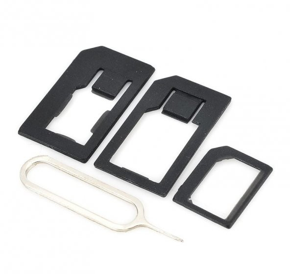 Nano ve Micro Sim Kartları için Sim Kartı Adaptörü - Resim 2