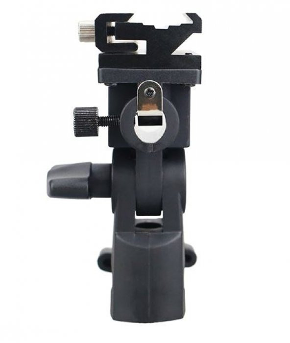 Flash Shoe Umbrella Holder Swivel Light Stand - Resim 4