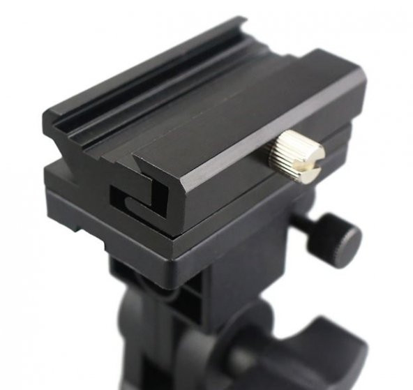 Flash Shoe Umbrella Holder Swivel Light Stand - Resim 5