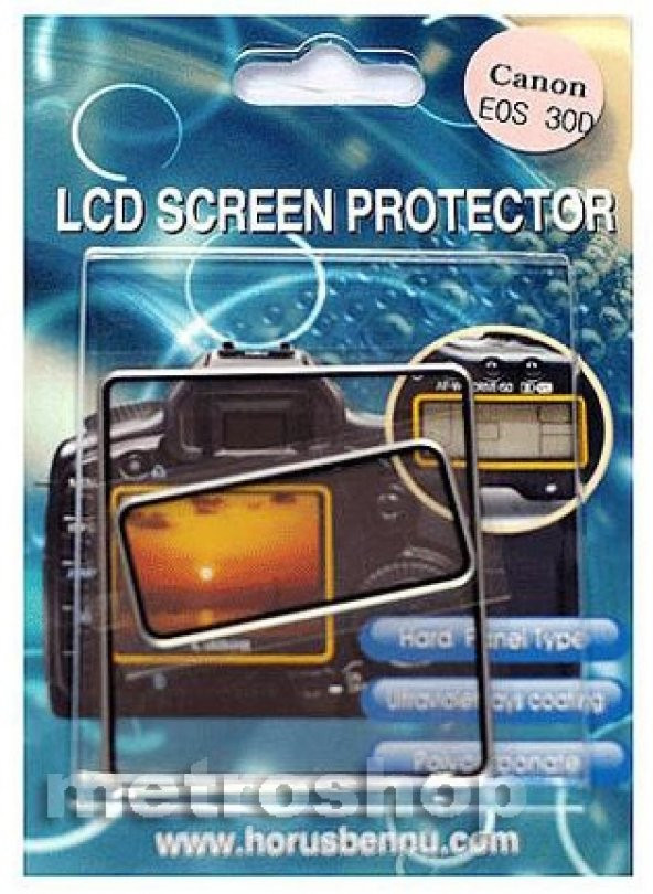 CANON 30D İÇİN İKİLİ LCD EKRAN KORUYUCU KAPAK ürün görseli 1