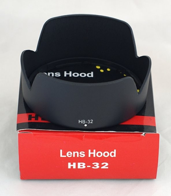 Nikon 18-70mm, 18-105mm, 18-135mm 18-140mm İçin HB-32 Parasoley ürün görseli 1