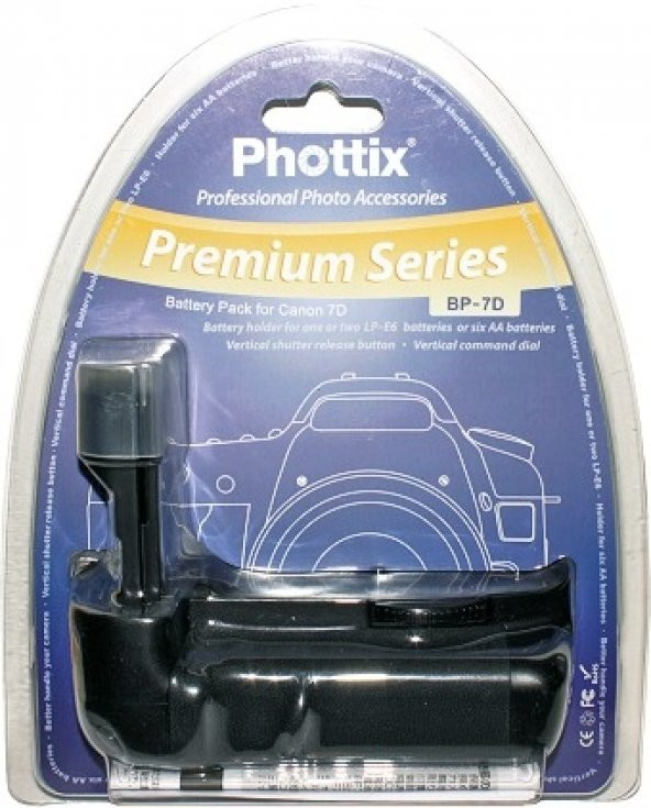 CANON EOS 7D İÇİN PHOTTİX BATTERY GRİP BG-E7 - Resim 3
