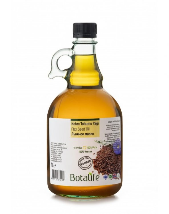 Botalife Keten Tohumu Yağı 1 litre (1 lt) ürün görseli 1