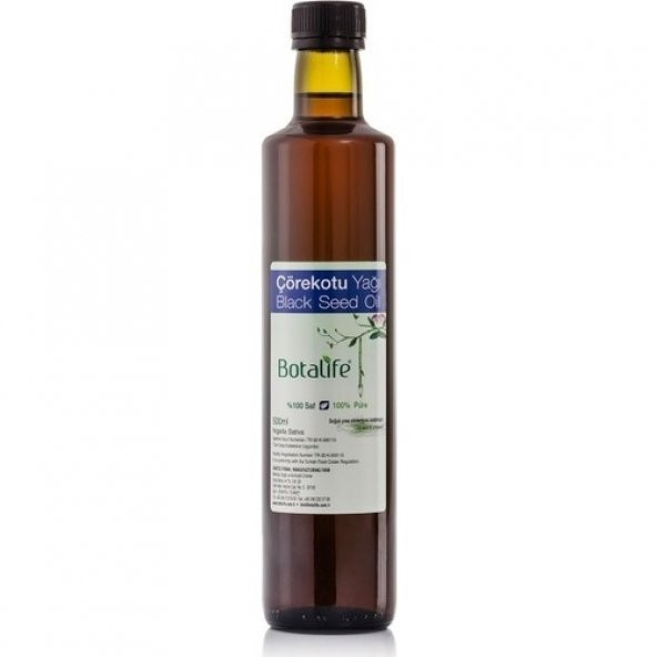 Botalife Çörekotu Yağı 500ml - Soğuk Pres Çörek Otu Yağı 500 ml ürün görseli 1