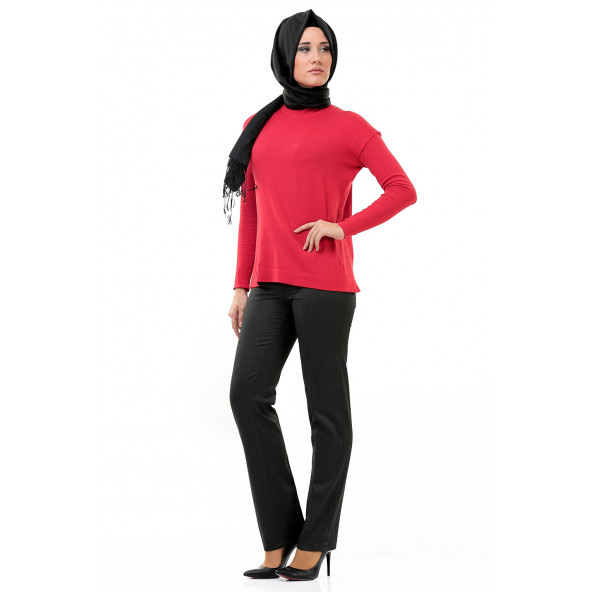 KADIN KLASİK PANTALON CEPLİ SORALLİNE 1641 ANTRASİT ürün görseli 1