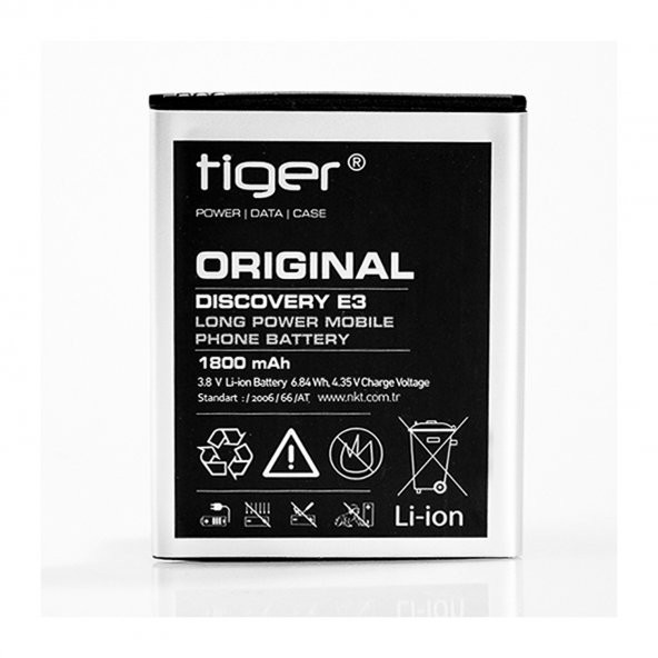 Tiger General Mobile Discovery E3 Batarya 1800 mAh ürün görseli 1