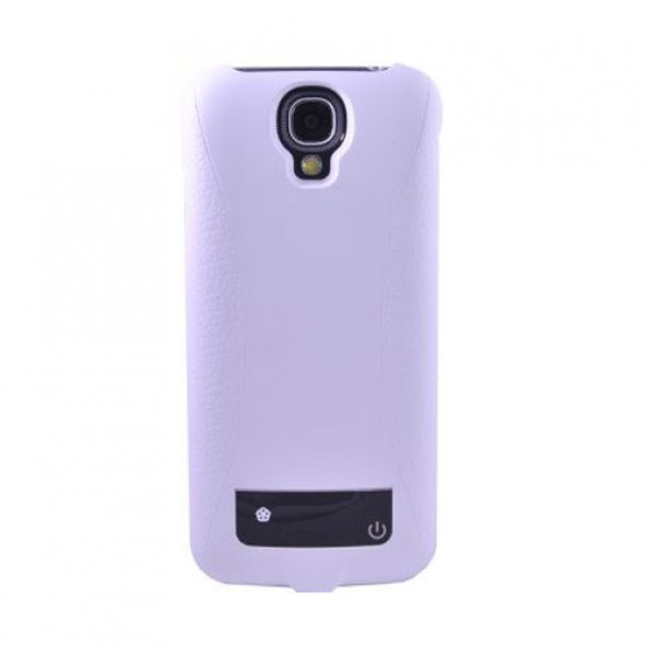 Samsung Galaxy S4 Mini Şarjlı Kılıf Arka Kapak/Kılıf Beyaz ürün görseli 1