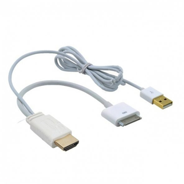 iPad Dock Connector To Digital AV HDMI Adaptor Şarj Destekli ürün görseli 1