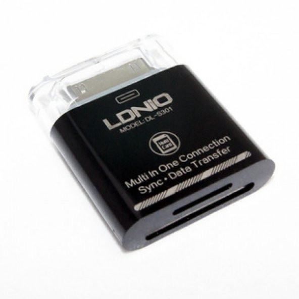LDNIO DL-S301 Samsung Tablet ve Kamera Kart Okuyucu 30 Pin TF/SD/MMC ürün görseli 1